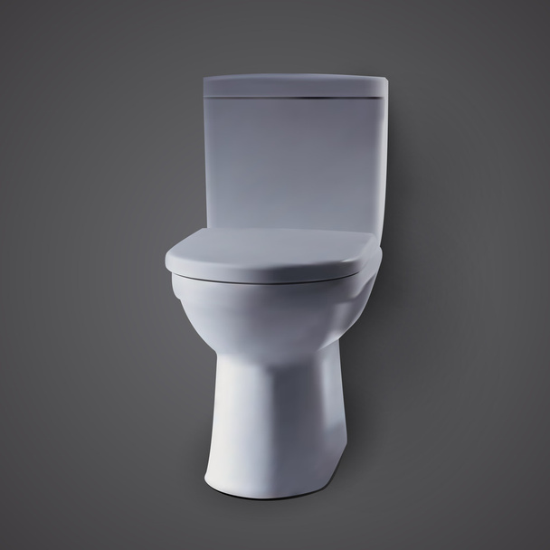 Vektorillustration der Toilette (Toilettenschüssel)) - Vektor, Bild