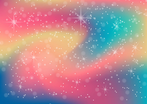 Vektorové ilustrace Fantastické barevné galaxie, abstraktní kosmické poza - Vektor, obrázek