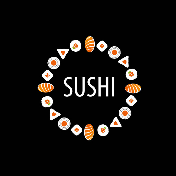 Vektor Sushi logo - Vektor, kép