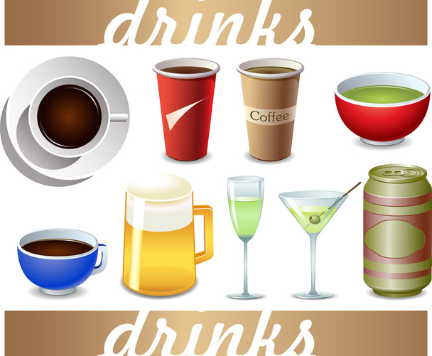 Vector drinks icon - Vector, Image