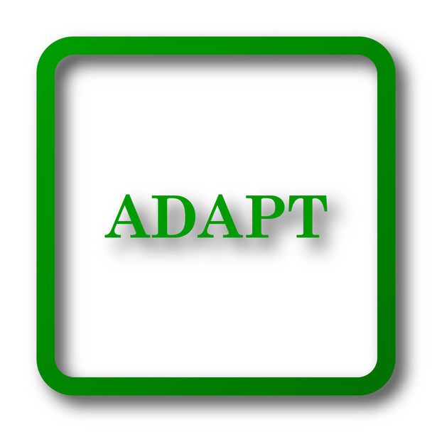 Adapt icon. Internet button on white background - Photo, Image