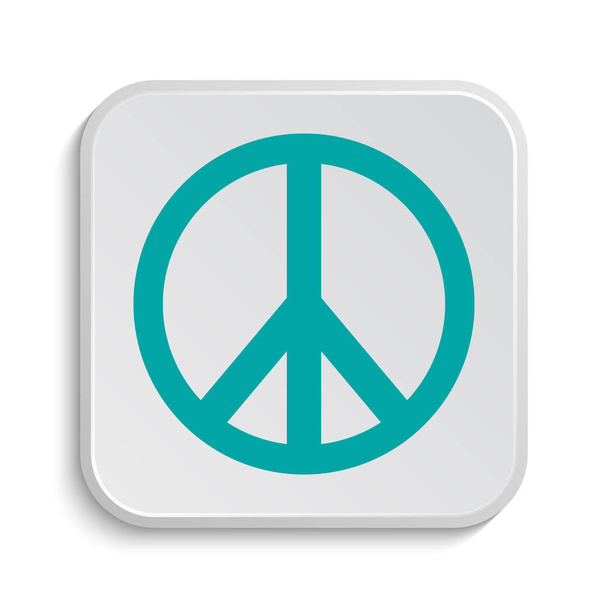 Peace icon. Internet button on white background - Photo, Image