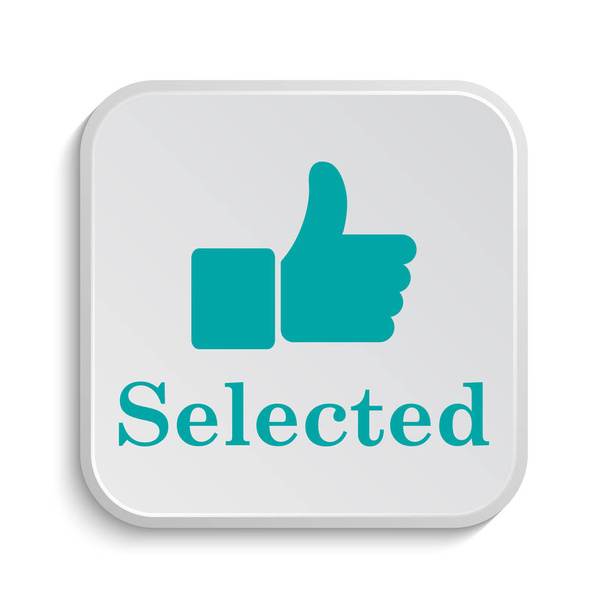 Selected icon. Internet button on white background - Photo, Image