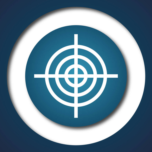 Target icon. Internet button on white background - Photo, Image