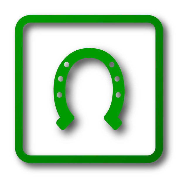 Hufeisen-Symbol. Internet-Taste auf weißem Hintergrund - Foto, Bild