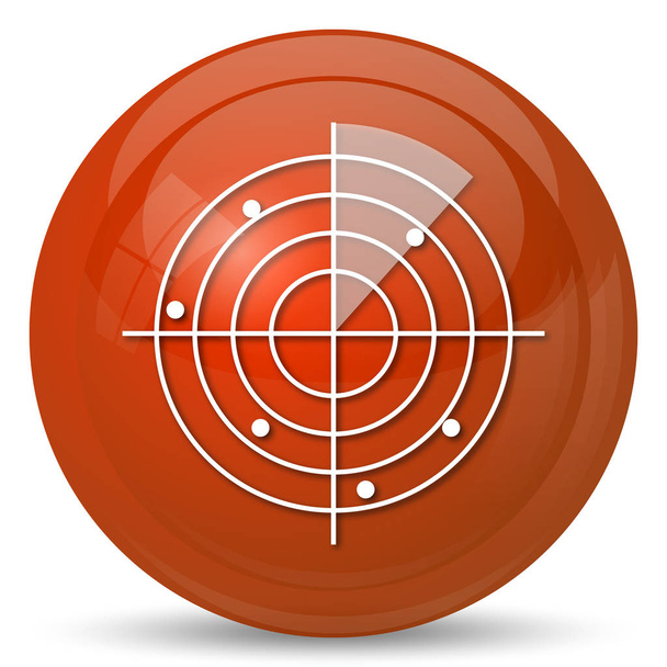 Radar icon. Internet button on white background - Photo, Image