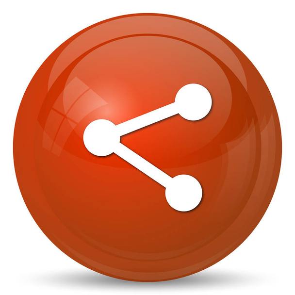 Social media - link icon. Internet button on white background - Photo, Image