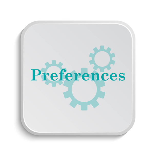 Preferences icon. Internet button on white background - Photo, Image