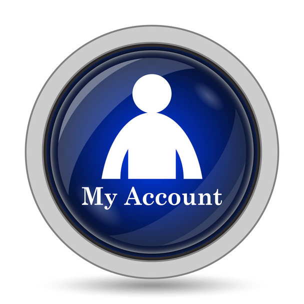 My account icon. Internet button on white background - Photo, Image