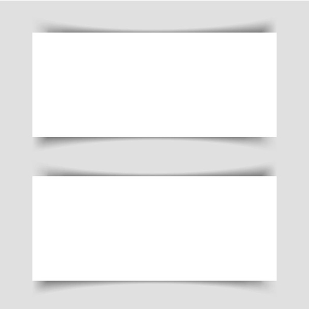 Mok-up of two narrow horizontal flyers - Vecteur, image