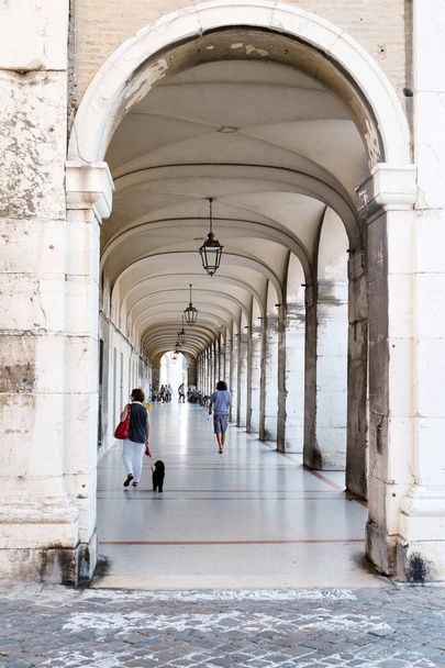 The porticoes Ercolani, Senigallia Marche, Italy - Foto, Imagen