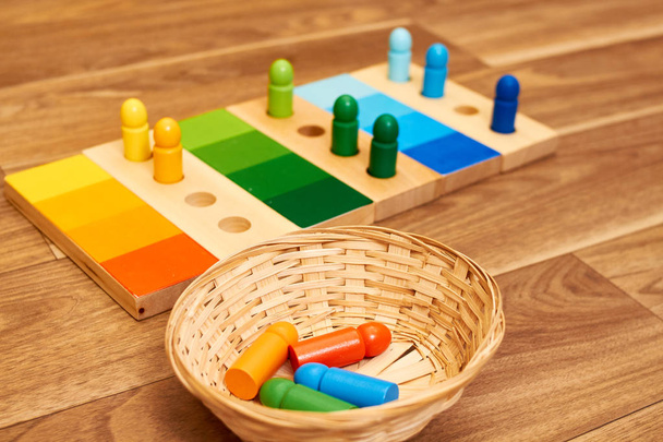 Montessori dřevěný barevný gamut - Fotografie, Obrázek