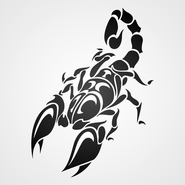 Tätowierter Skorpion, Vektorillustration  - Vektor, Bild