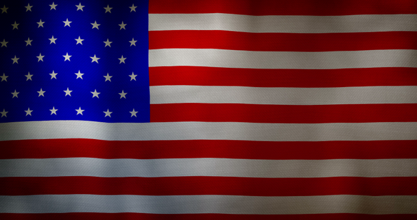 US-Flagge Stoff Textur weht im Wind. - Filmmaterial, Video