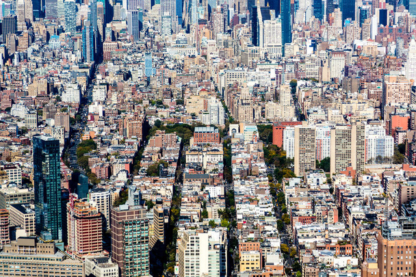 An aerial view of Manhattan - Foto, afbeelding