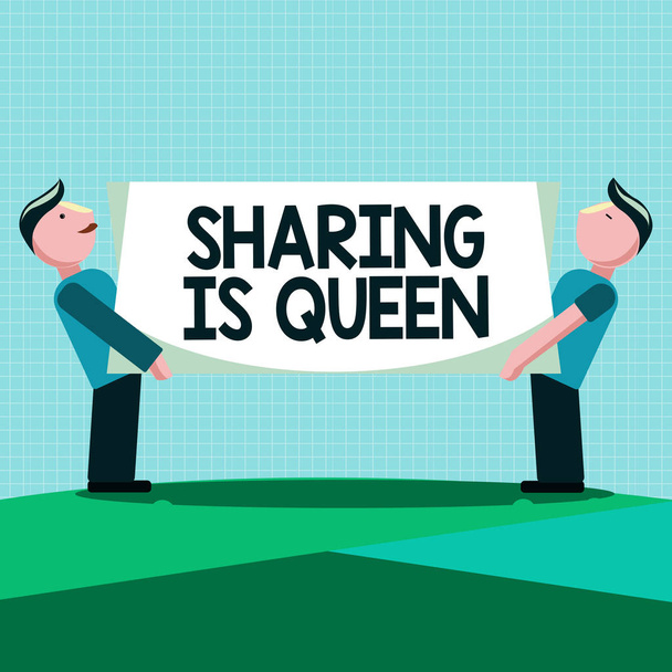 Escribir nota que muestra Sharing Is Queen. Foto de negocios mostrando dando a otros información o pertenece es de gran calidad
 - Foto, Imagen