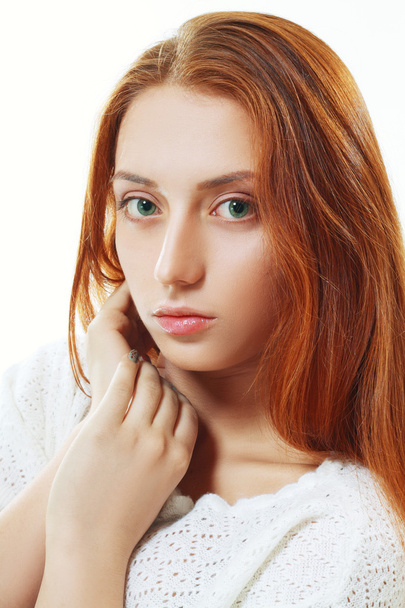 beautiful red-haired teenager - Φωτογραφία, εικόνα