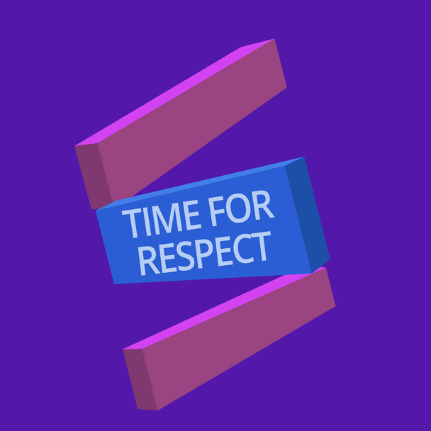 Handgeschreven tekst tijd voor Respect. Concept, wat betekent dat wanneer u vraagt iedereen om naar te kijken hun hoogte met u. - Foto, afbeelding