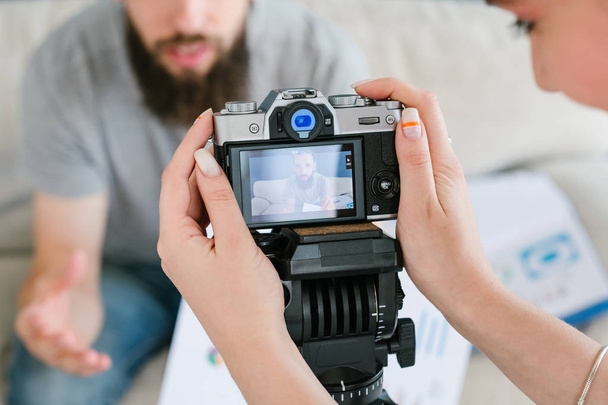 video content camera shoot footage online course - Photo, image