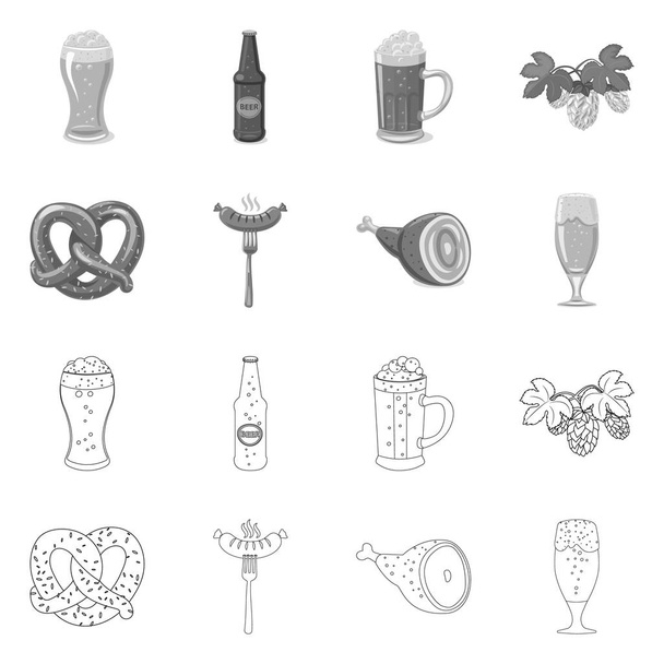 Ilustración vectorial de pub y bar icono. Colección de pub y vector interior icono para stock
. - Vector, imagen