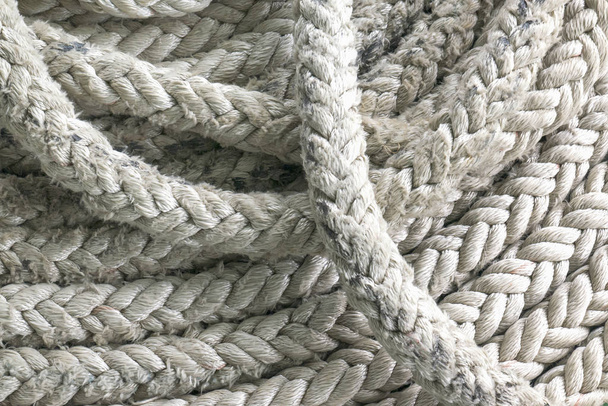 close up Old nylon ropes - Photo, Image