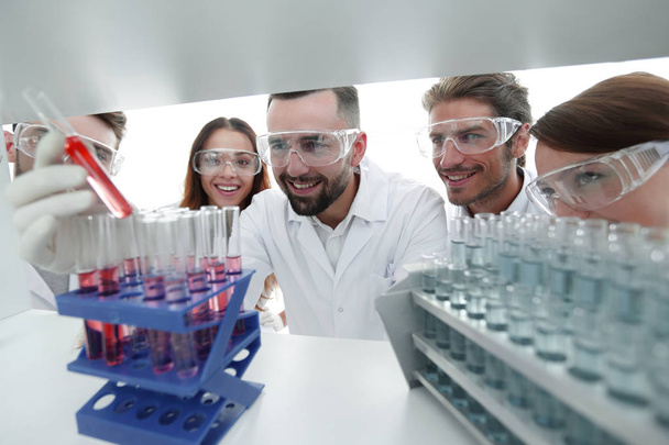 group of scientists and pharmacists working in the laboratory - Фото, изображение