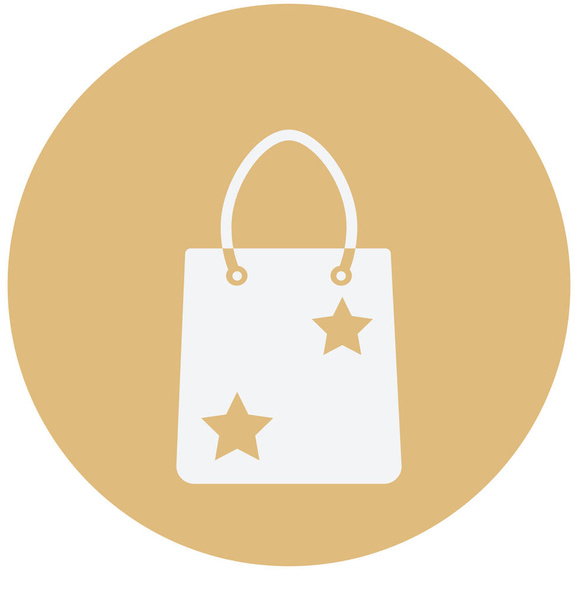 Shopping Bag Isolated Vector Icon use for Travel and Tour Projects - Vector, Image