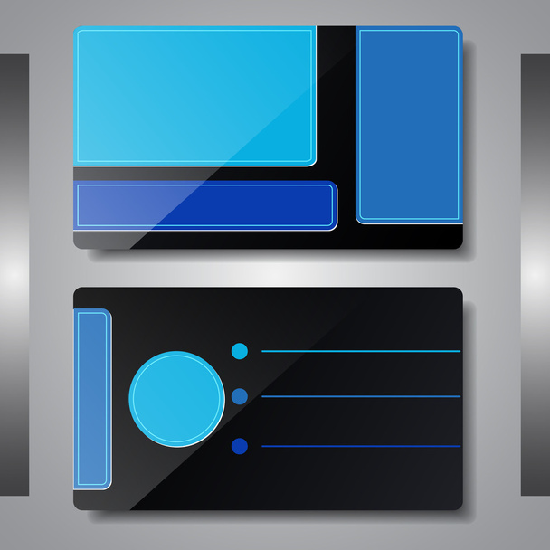 Business card vector illustration. - Vector, Imagen