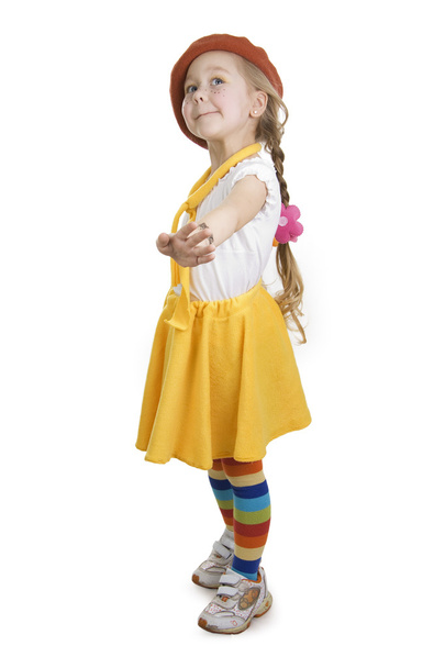 Fashionable little girl. - Foto, Imagen