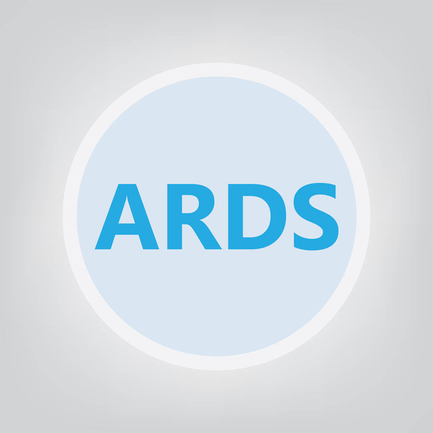 ARDS (Acute Respiratory Distress Syndrome) acronym- vector illustration - Vector, Image