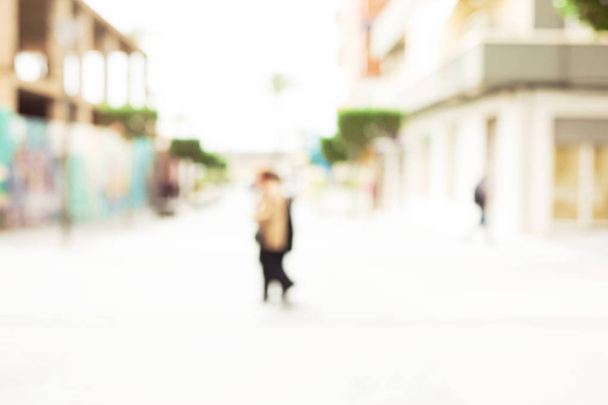 abstract urban street blurred background - Photo, Image