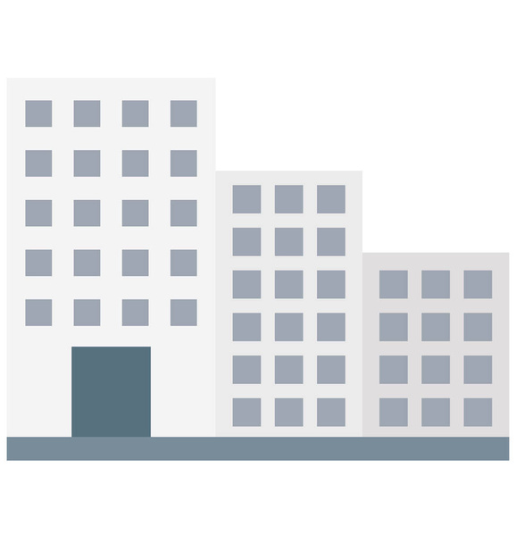 Квартири ізольовані Векторна ікона для будівництва
 - Вектор, зображення