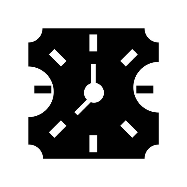 Üç çeyrek simge vektör beyaz zemin üzerine üç çeyrek şeffaf işareti, siyah zaman sembolleri izole - Vektör, Görsel