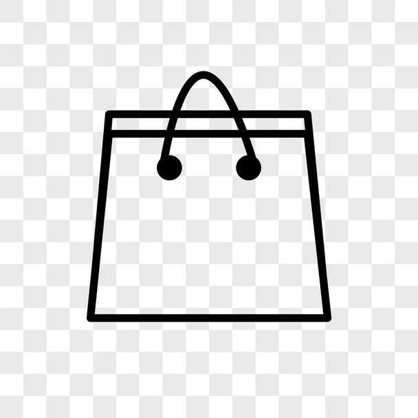 Icona vettoriale del sacchetto di carta isolata su sfondo trasparente, concetto del logo del sacchetto di carta
 - Vettoriali, immagini