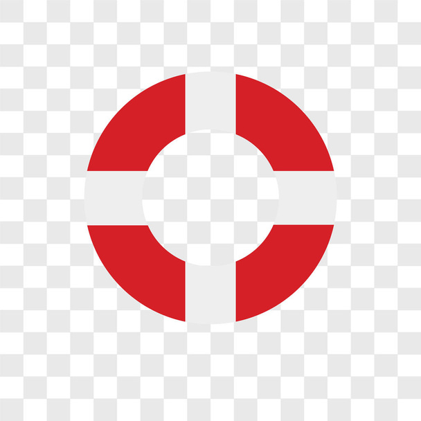 Ícone vetorial Lifebuoy isolado em fundo transparente, conceito de logotipo Lifebuoy
 - Vetor, Imagem