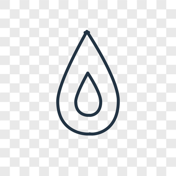 Water vector icon isolated on transparent background, Water logo concept - Vector, Image