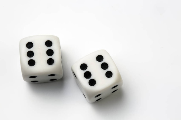 close up shot of a dice on white background - Foto, immagini