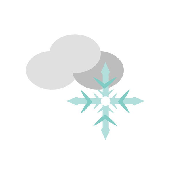 Snowing icon vector isolated on white background, Snowing transparent sign , weather symbols - Vector, Image