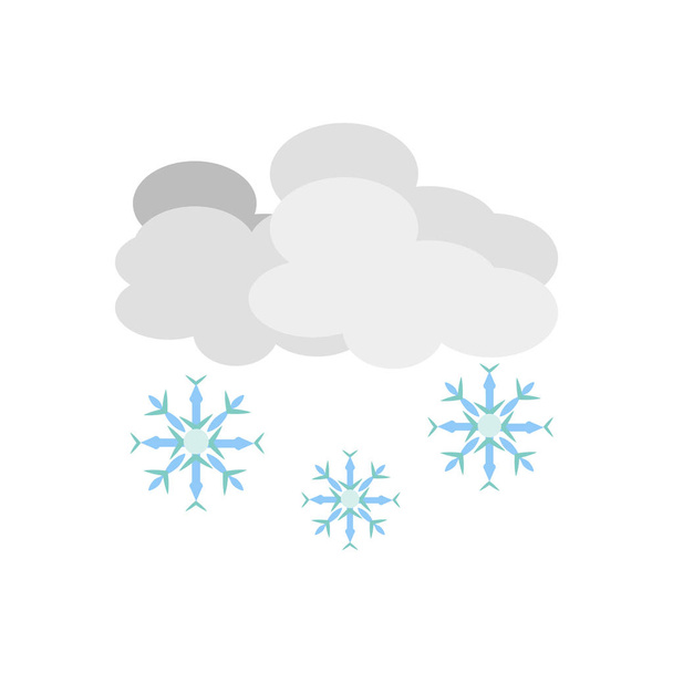 Vecteur icône neige isolé sur fond blanc, Panneau transparent neige, symboles météo
 - Vecteur, image