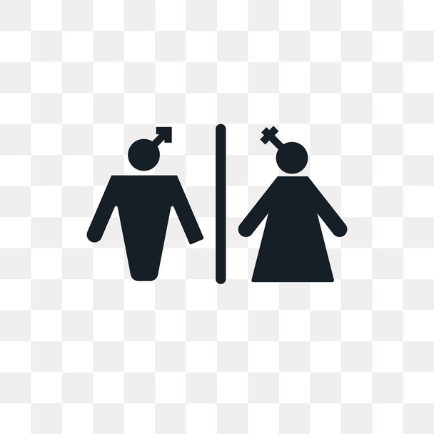 トイレ ベクトルのアイコンが透明な背景、トイレ ロゴのコンセプトに分離 - ベクター画像