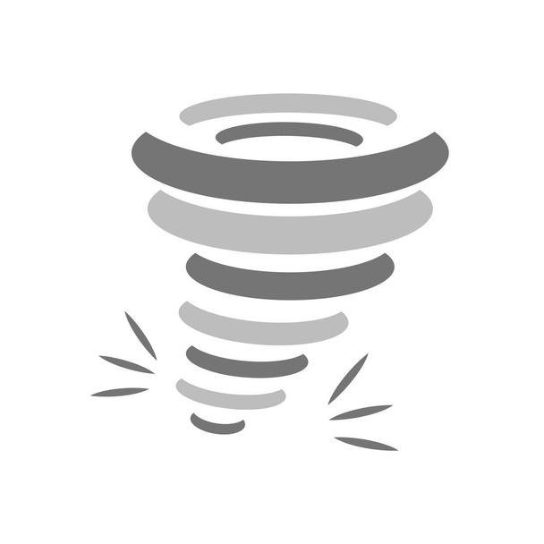 Tornado ícone vetor isolado no fundo branco, Tornado sinal transparente, símbolos meteorológicos
 - Vetor, Imagem