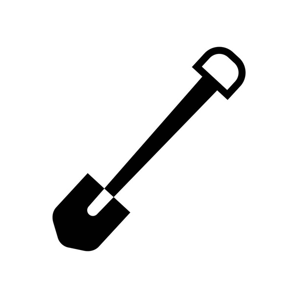 Лопата иконка вектор изолирован на белом фоне, лопата прозрачный знак
 - Вектор,изображение