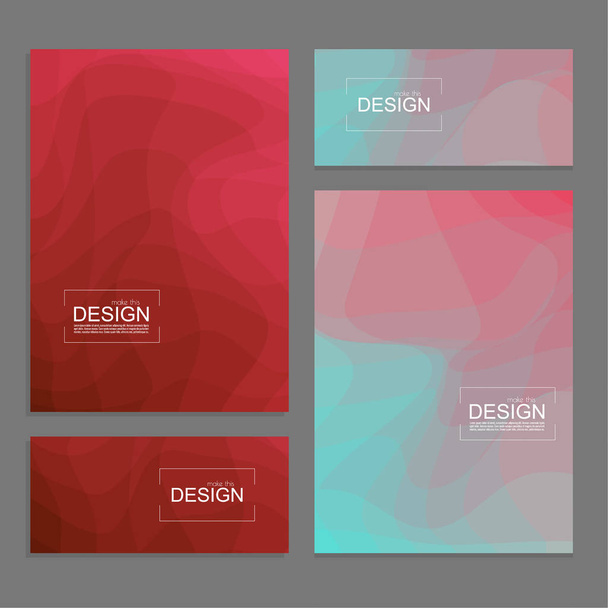 Set of book covers and banners - Vektor, Bild
