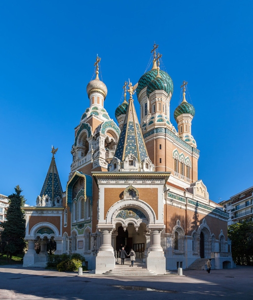 St nicholas Rus Ortodoks katedrali, güzel - Fransa - Fotoğraf, Görsel
