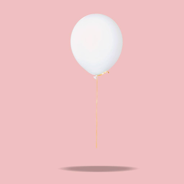 white air balloon against  background - Fotó, kép