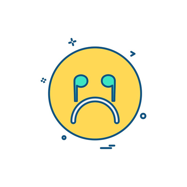 Emoji icon design, colorful vector illustration - Vektor, kép