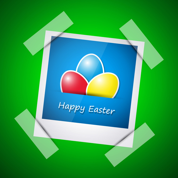 Happy easter card - Vector, Image