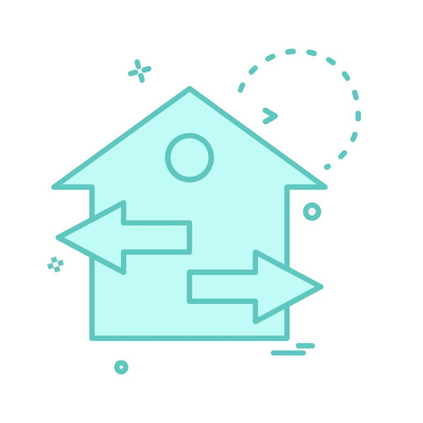 Home icon design vector - Вектор,изображение