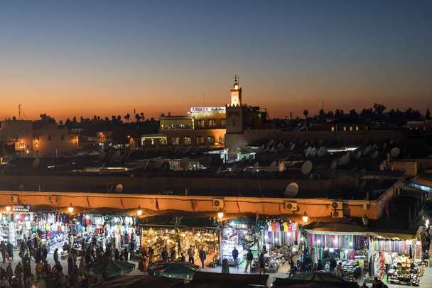 Puesta de sol en Marrakech, Marruecos - Foto, imagen