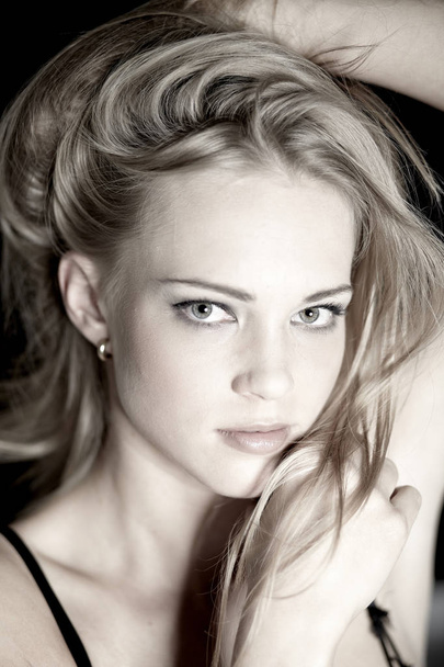 portrait of attractive young blonde sexy woman - Fotó, kép
